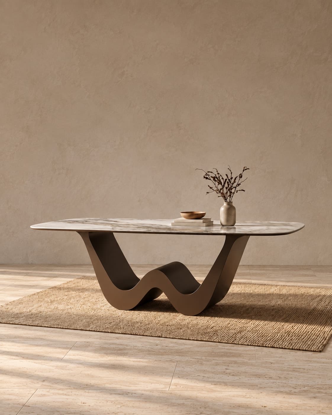 West 210cm · Bone Seramik Yemek Masası