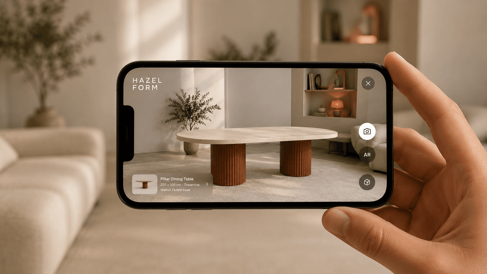 Mobilde AR görünümü