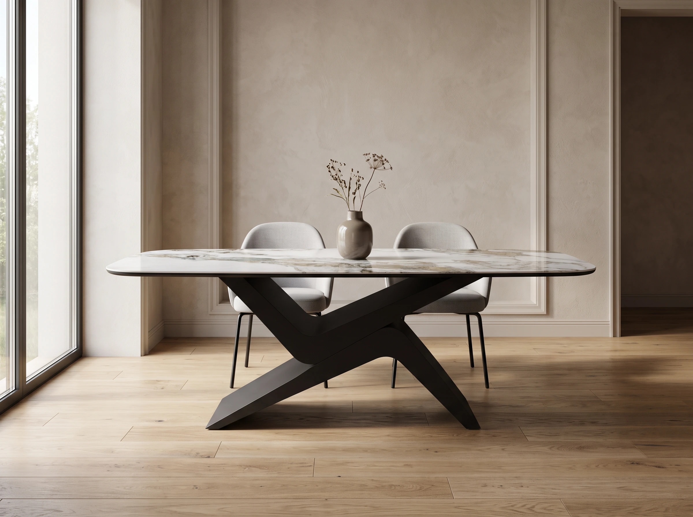 Vogue 210cm · Bone Seramik Yemek Masası