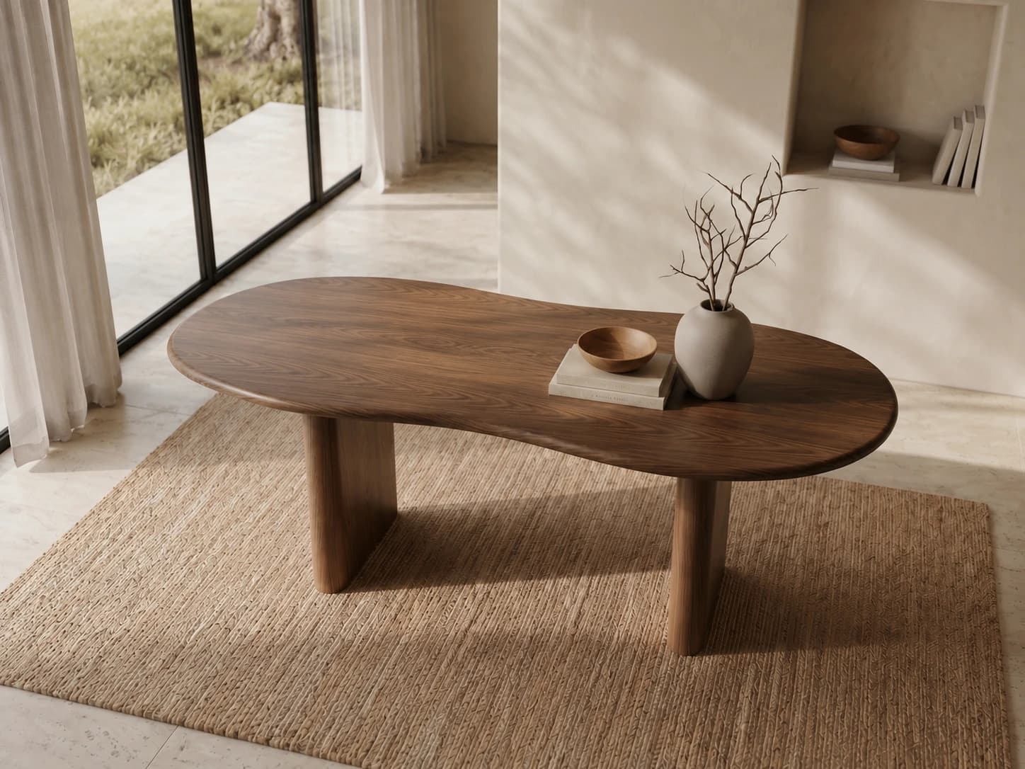 Organic C 205cm · Walnut Oak Dining Table