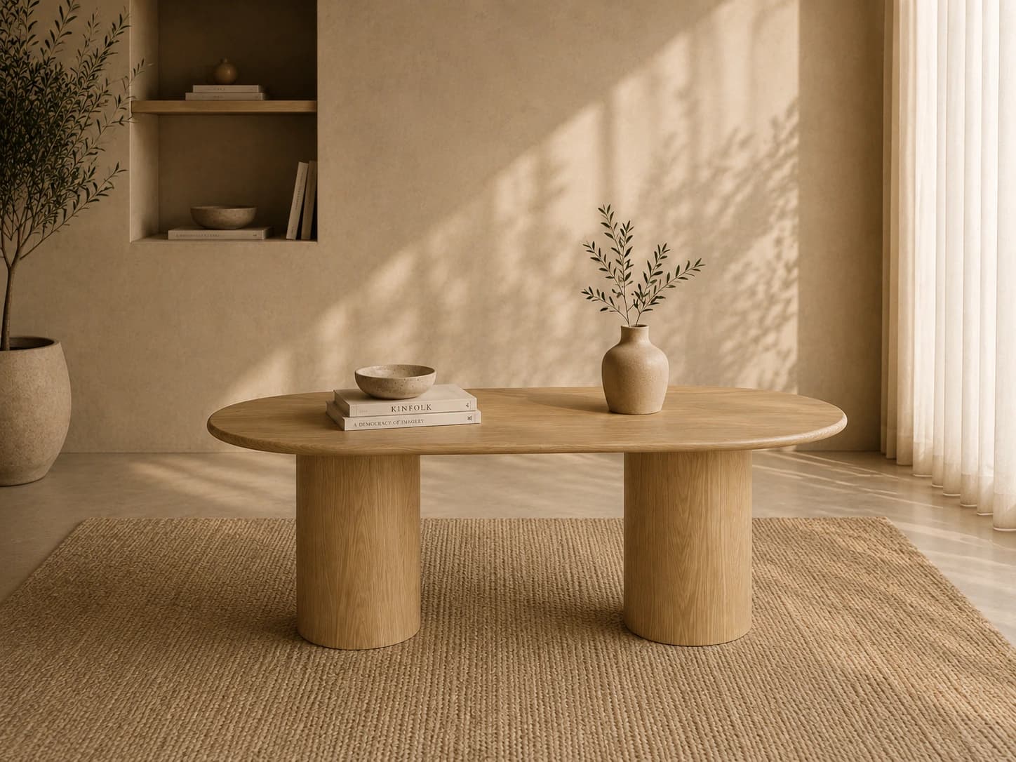 Oval C 205 · Esstisch Eiche Natur
